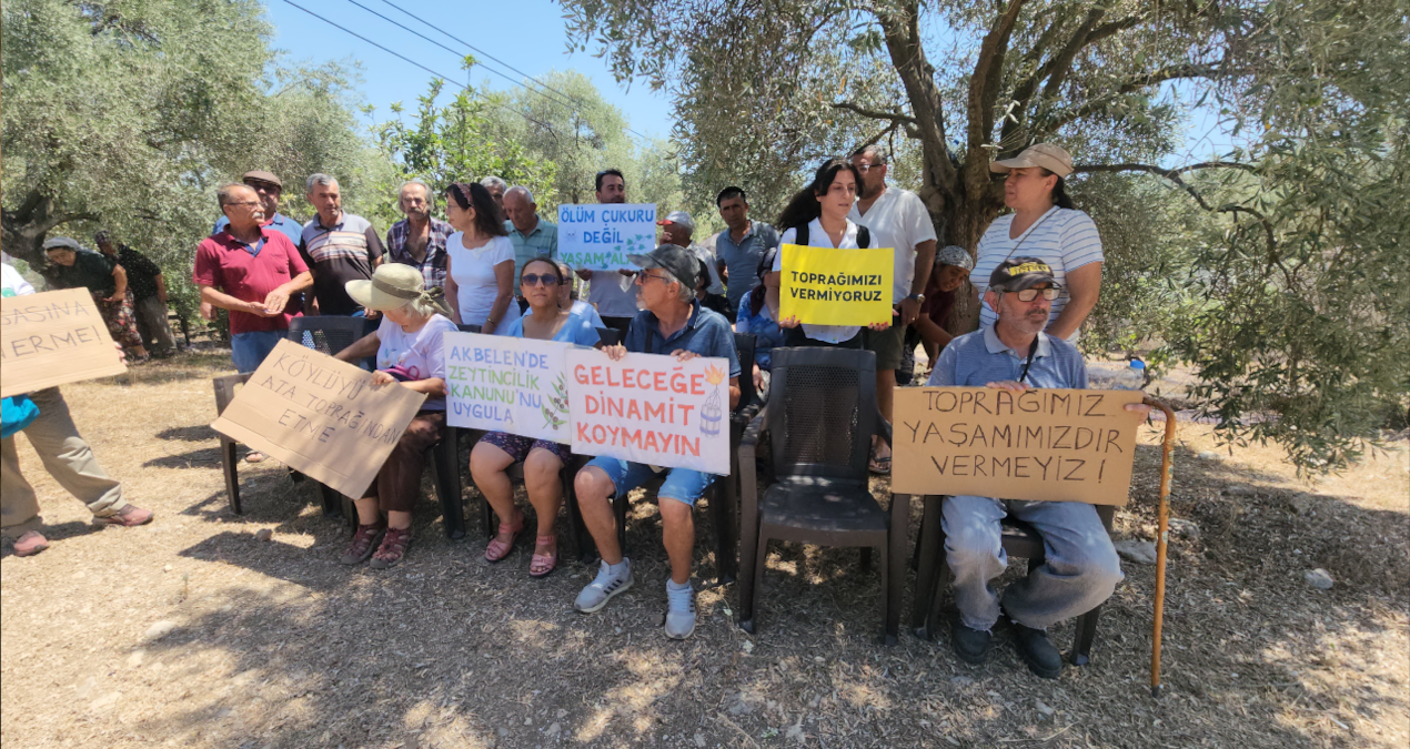 limak ictas akbelende sondaj ve zeytin sayimina basladi koylu isyan etti plbybZyw