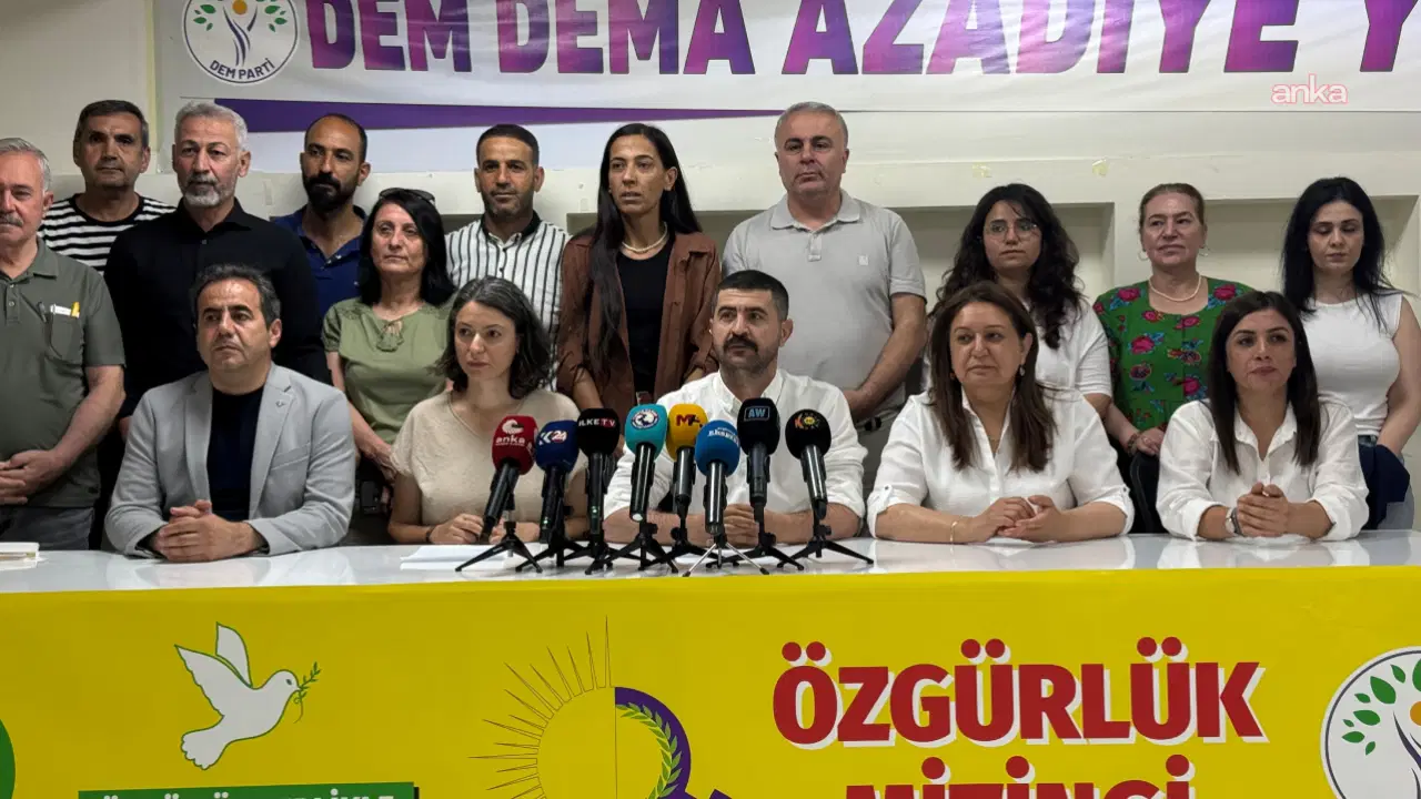 Dem Parti programı açıkladı: Diyarbakır’da terörist elebaşı için özgürlük mitingi